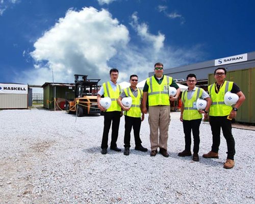 Job Site photo of Haskell Malaysia employees